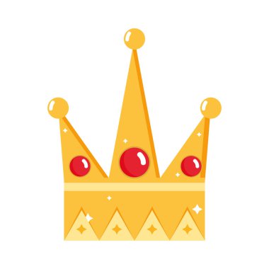 güzel taç kral zafer ve pawer, vektör çizim