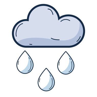 doğal çevre bakım vektör çizim için çalışan ile bulut