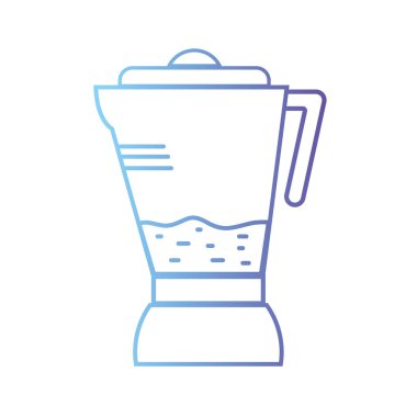 çizgi teknoloji blender elektrikli mutfak gereçler vektör çizim