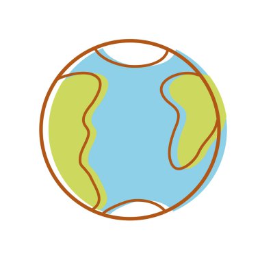 küresel dünya gezegen Coğrafya harita vektör çizim ile