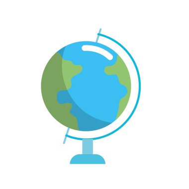 Dünya gezegeni global harita Resepsiyon vektör çizim