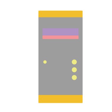 teknoloji sabit disk elektronik eleman vektör çizim