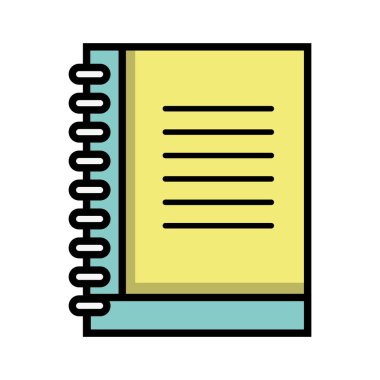 defter öğrendim sınıf vektör çizim yazma aracı