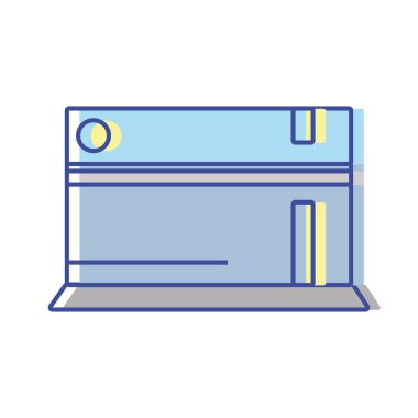 video oyunu gerizekalı konsol ve vektör çizim zevk