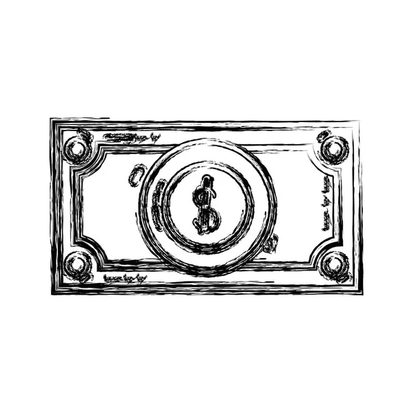 Фігура Білль Готівкові Гроші Фінанси Економіки Векторні Ілюстрації — стоковий вектор
