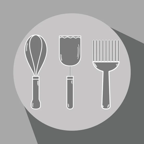 Ustensiles Cuisine Objet Utiliser Dans Illustration Vectorielle Cuisine — Image vectorielle