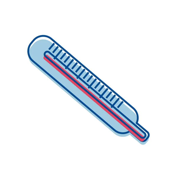 Thermometer Ziekenhuis Gereedschappictogram Vector Illustratie Ontwerp — Stockvector