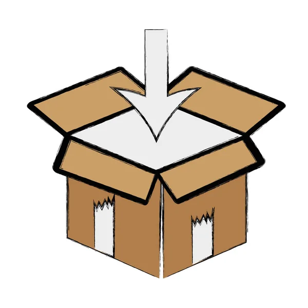 Коробка Доставки Векторное Иллюстративное Изображение — стоковый вектор