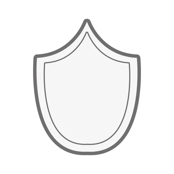 Γραμμή Ασφαλείας Shield Για Την Προστασία Των Πραγμάτων Εικονογράφηση Διάνυσμα — Διανυσματικό Αρχείο