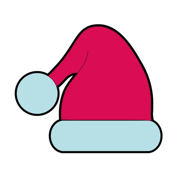 Pălărie Decorare Crăciun Vesel Sărbătoare Vector Ilustrare — Vector de stoc