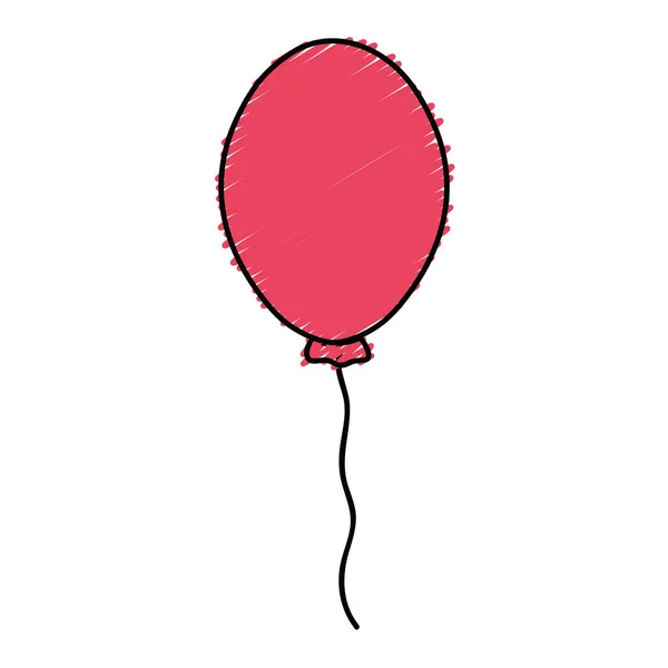 Ballon Pour Décoration Conception Illustration Vectorielle Partie — Image vectorielle