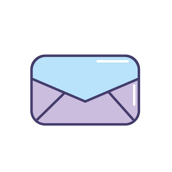 Mail Carta Tipografía Tarjeta Icono Vector Ilustración — Archivo Imágenes Vectoriales