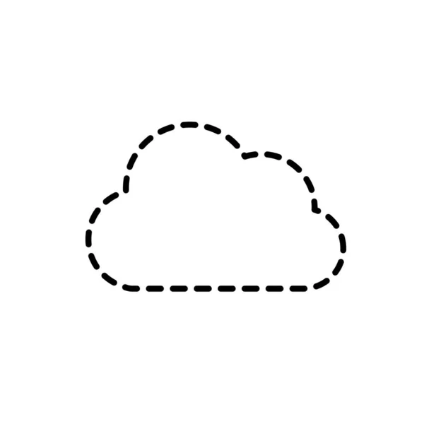 Διάστικτο Σχήμα Σύννεφο Φυσικές Καιρικές Στην Απεικόνιση Διανυσματική Σχεδίαση Ουρανό — Διανυσματικό Αρχείο