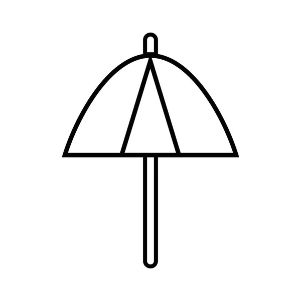 Línea Protección Paraguas Ilustración Vectorial Meteorológico Cambio — Vector de stock