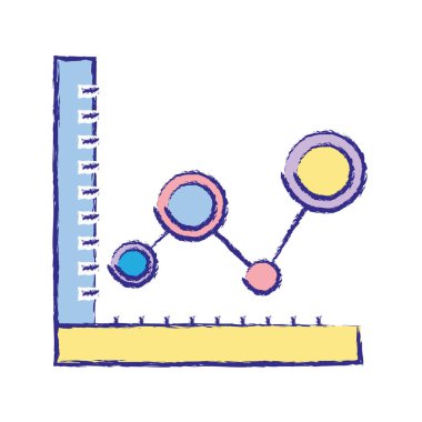 veri satırı vektör çizim ile istatistik grafik Diyagramı