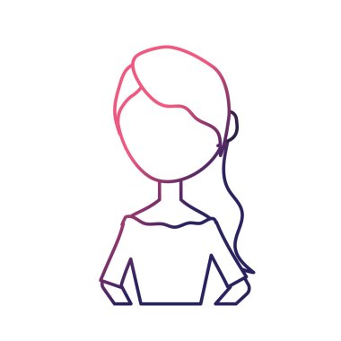 satır mutlu gelin saç modeli ve zarif elbise vektör çizim ile