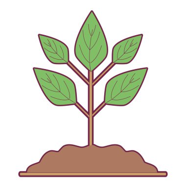 ile yere kaydetmek ve çevre vektör çizim bakım için bitki