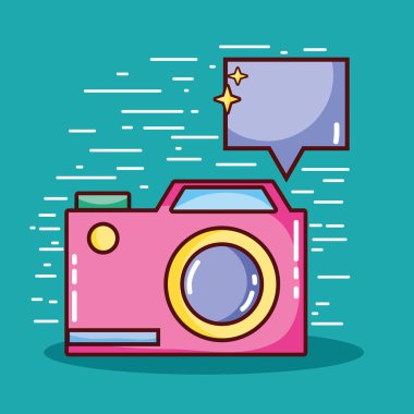 Mobil app dijital sosyal iletişim vektör çizim