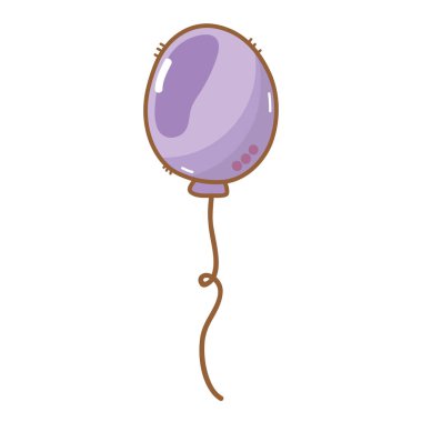 İyi ki doğdun dekorasyon, vektör çizim partiye balon