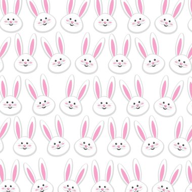 Paskalya arka plan dekorasyon tavşan, illüstrasyon vektör