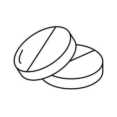 satır hap ilaç ilaç tedavisi vektör çizim için