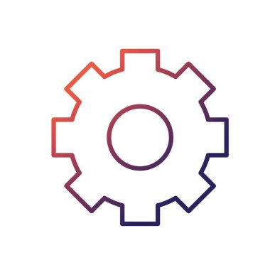 satır dişli sanayi teknoloji bilgi simge vektör çizim