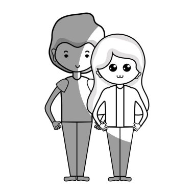 saç tasarım vektör çizim ile birlikte güzellik çift hat