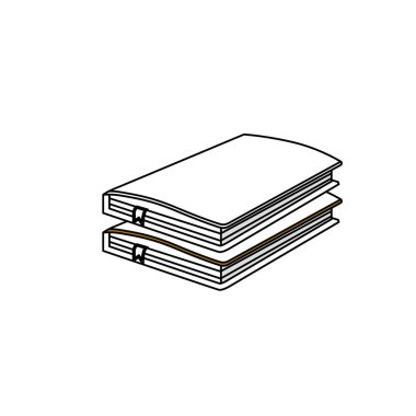 satır defter belge notlar nesne vecor illüstrasyon kağıt.