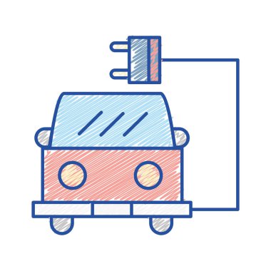 Yangın gövde güç kablosu bağlantı vektör çizim ile