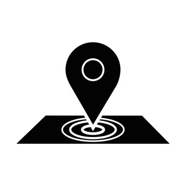 Dağıtım Hizmetleri, vektör çizim için kontur harita sembol