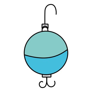 kaşık nesnesinin rekreasyon vektör çizim balıkçılık balık