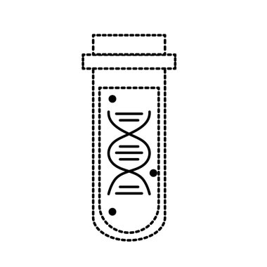 noktalı şekil dna Analizi tüp bilim tanılama vektör çizim