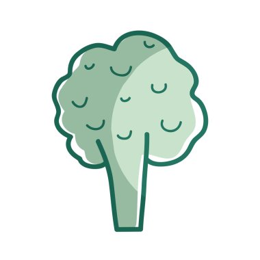 siluet sağlık brokoli sebze simge, vektör çizim tasarım