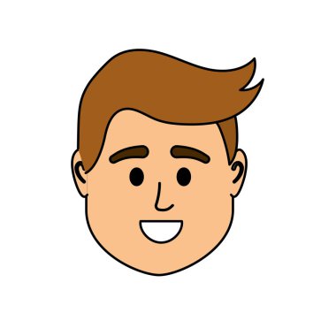 Avatar adam başına sosyal Kullanıcı vektör çizim