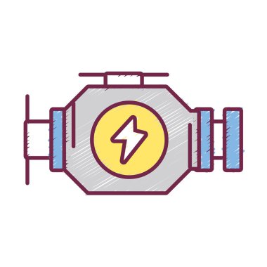 motor araba servisi mekanik onarım vektör çizim için