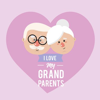 güzel dedesi kafa kutlama ile illüstrasyon vektör
