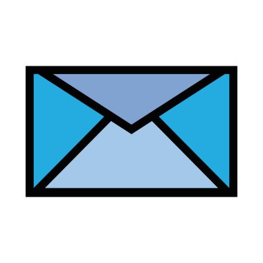 metin iletisi stil vektör çizim ile mektup kartı