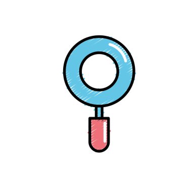 keşfetmek ve vektör çizim arama Büyüteç aracı