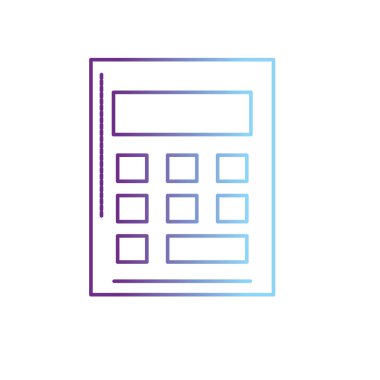 muhasebe ekonomi vektör çizim için satır mali iş hesap makinesi