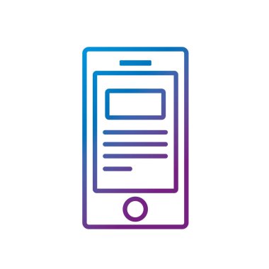 iş dijital belge vektör çizim ile akıllı telefon hattı