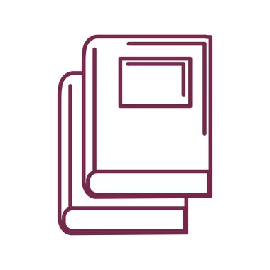 siluet kitaplar aracı çalışma şeyler, vektör çizim öğrenmek için