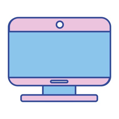 ekran teknolojisi ve moder ekipman tasarım vektör illustrationn