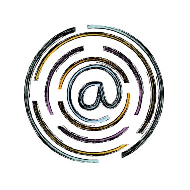 web adresi Internet bağlantısı vektör çizim için sembolü