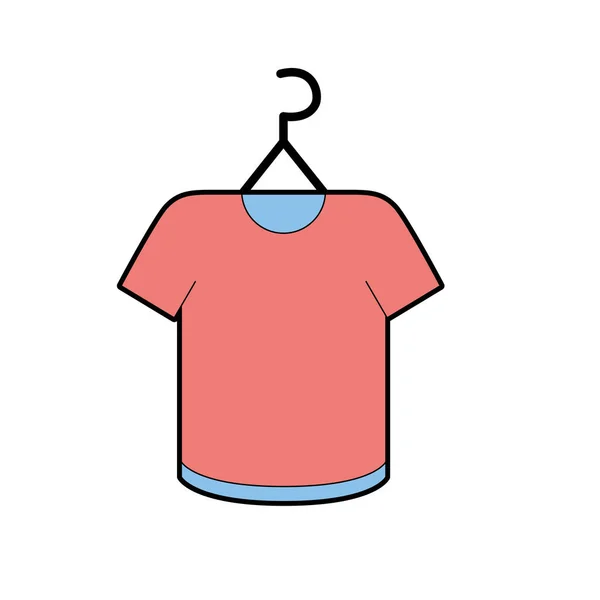 Nákupy Oblečení Trhu Styl Designu Vektorové Ilustrace — Stockový vektor
