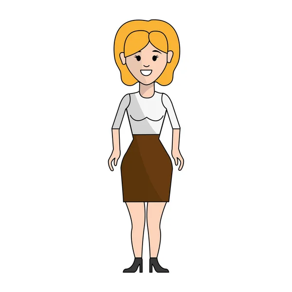 people, woman with casual cloth avatar icon, vector illustration