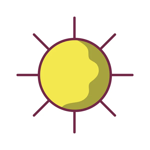 Векторная Иллюстрация Солнца Тепла — стоковый вектор