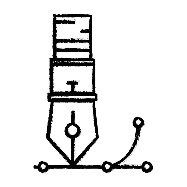 Рисунок Инструмент Проектирования Объекта Пера Написания Векторной Иллюстрации — стоковый вектор