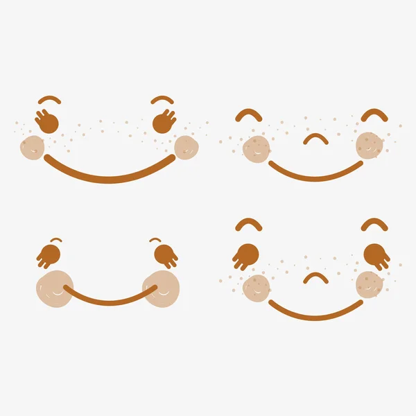 Щасливий Значок Обличчя Гаваї Векторний Дизайн Ілюстрації — стоковий вектор