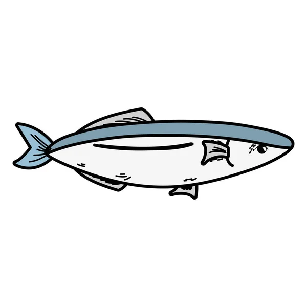 Deliciosos Peixes Frutos Mar Com Ilustração Vetor Nutrição Natural — Vetor de Stock