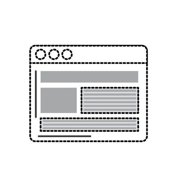 Site Forme Pointillée Avec Des Vidéos Importantes Illustration Vectorielle Information — Image vectorielle